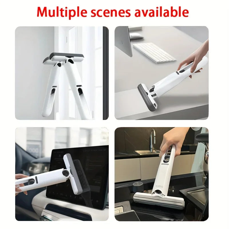 Mini Squeeze Mop Mini Mop Desk Kitchen Car Clean Tools Mops with Self-squeezing Folding Home Cleaning Floor Washing Mops